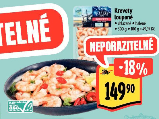 Krevety loupané Albert