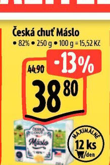 Máslo Česká chuť