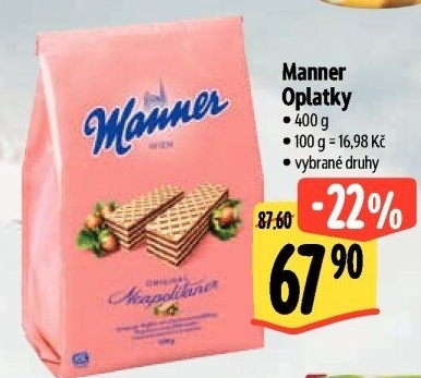 Oplatky Manner
