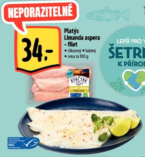 Platýs Limanda aspera filet Albert