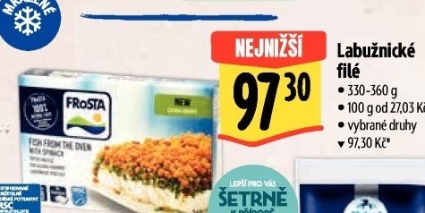 Rybí filé labužnické mražené Frosta