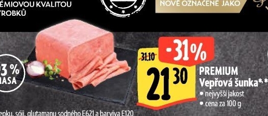 Šunka vepřová nejvyšší jakosti Premium Albertovo uzenářství