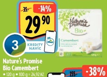 Sýr Camembert bio Nature'