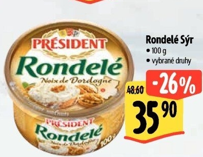 Sýr termizovaný Rondelé President