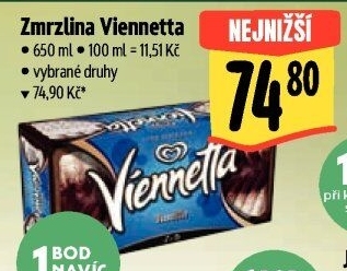Zmrzlinová roláda Viennetta Algida