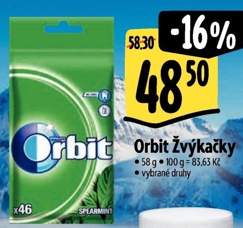 Žvýkačky Orbit
