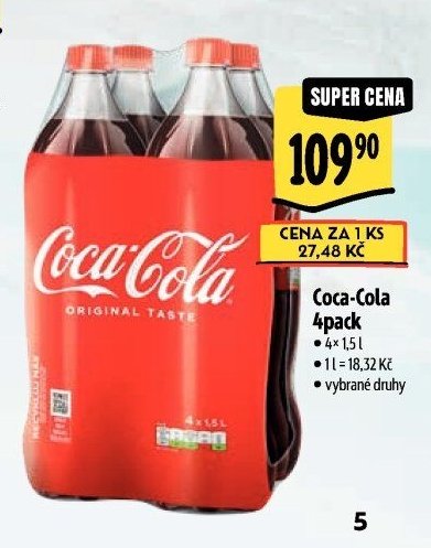 Coca-Cola 4pack 1,5l