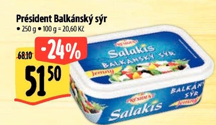 Balkánský sýr Président