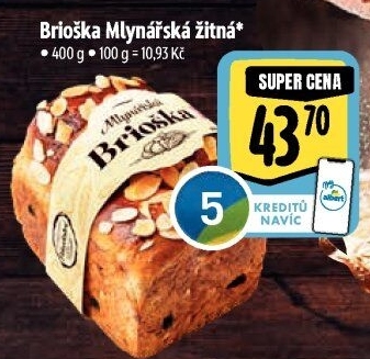 Brioška Mlynářská žitná Albert