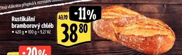 Chléb bramborový rustikální