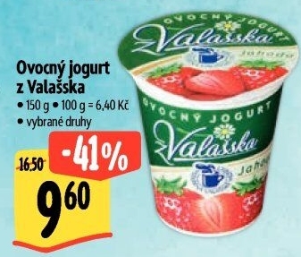 Jogurt ovocný z Valašska Mlékárna Valašské Meziříčí
