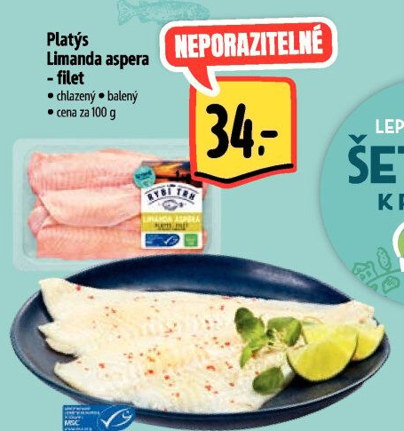 Platýs Limanda aspera filet Albert