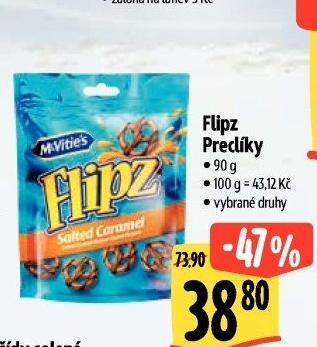 Preclíky v polevě Flipz McVitie'