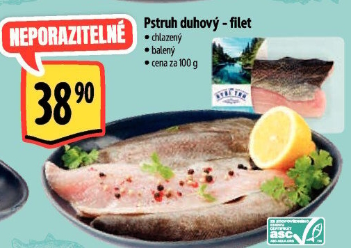 Pstruh duhový filet Albert