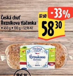 Řezníkova tlačenka Česká chuť