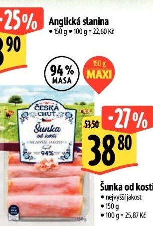 Šunka od kosti nejvyšší jakosti Česká chuť