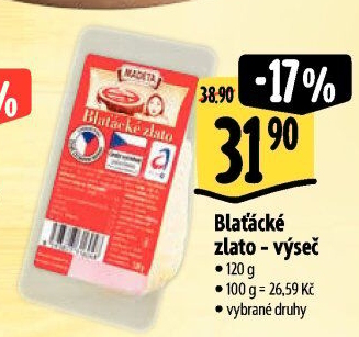 Sýr Blaťácké zlato Madeta