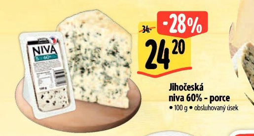Sýr Niva Jihočeská 60% Madeta