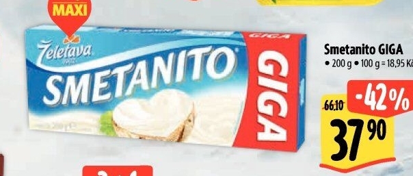 Sýr tavený Smetanito Želetava