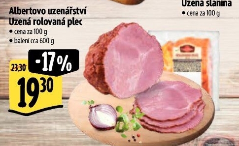 Uzená rolovaná plec Albertovo uzenářství