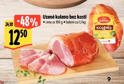 Uzené koleno bez kosti Krásno