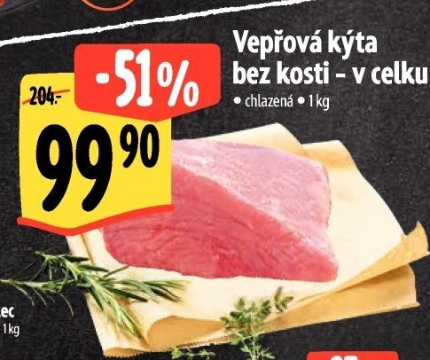 Vepřová kýta bez kosti