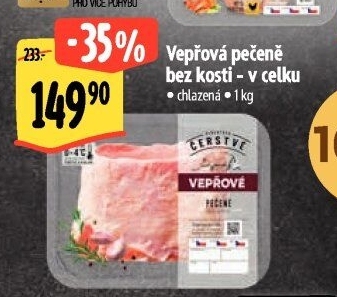 Vepřová pečeně bez kosti Albert