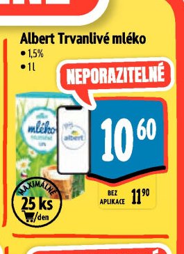 Albert Trvanlivé mléko