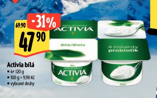 Activia bílá