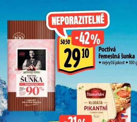 Poctivá řemeslná šunka