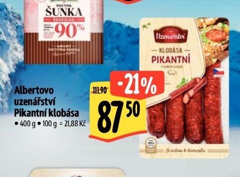 Albertovo uzenářství Pikantní klobása