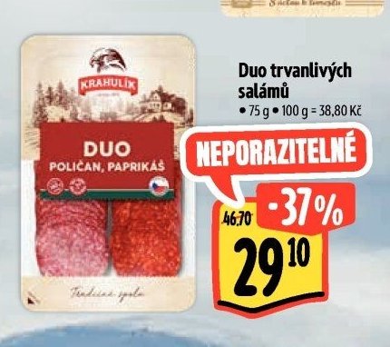 Duo trvanlivých salámů