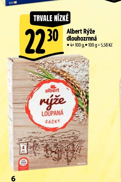 Albert Rýže dlouhozrnná