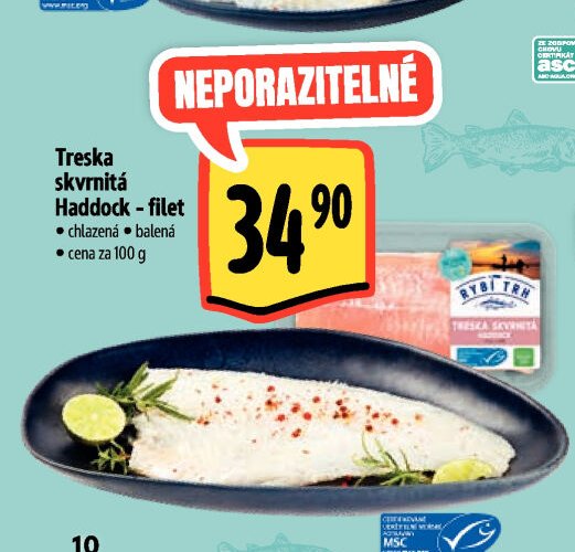 Treska skvrnitá Haddock - filet