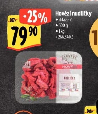 Hovězí nudličky