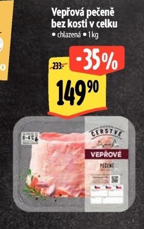 Vepřová pečeně bez kosti v celku