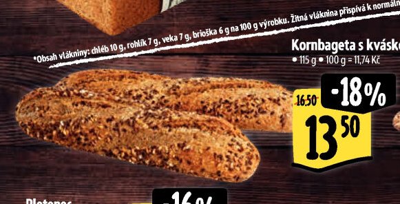 Kornbageta s kváskem