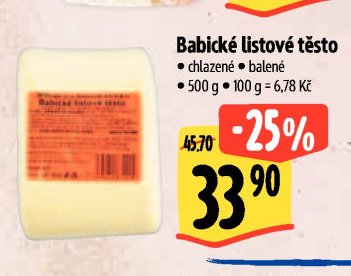 Babické listové těsto