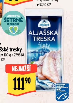 Filety z aljašské tresky