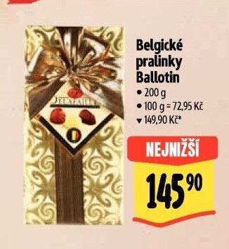 Belgické pralinky Ballotin