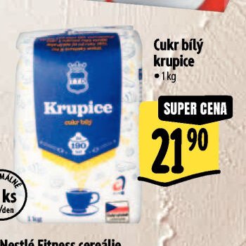 Krupice cukr bílý