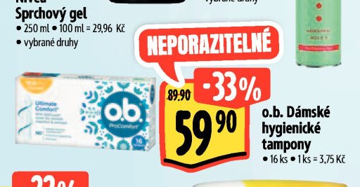o.b. Dámské hygienické tampony