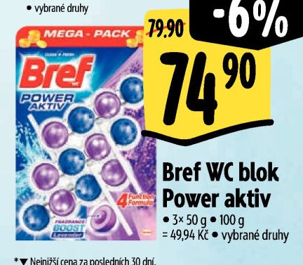 Bref WC blok Power aktiv
