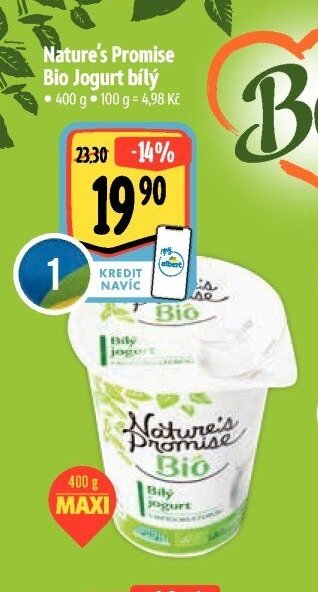 Nature's Promise Bio Jogurt bílý