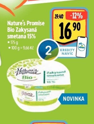 Nature's Promise Bio Zakysaná smetana 15%