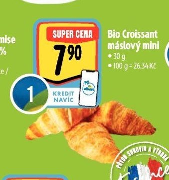 Bio Croissant máslový mini