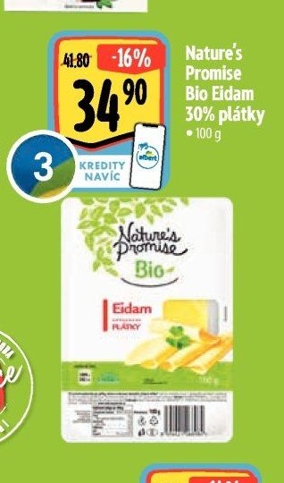 Nature's Promise Bio Eidam 30% plátky