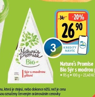 Nature's Promise Bio Sýr s modrou plísní