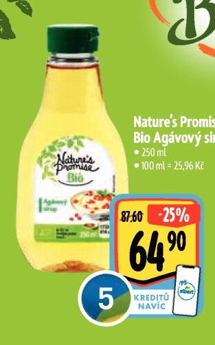 Nature's Promise Bio Agávový sirup