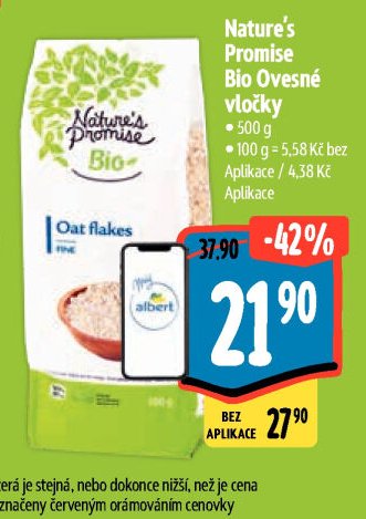 Nature's Promise Bio Ovesné vločky